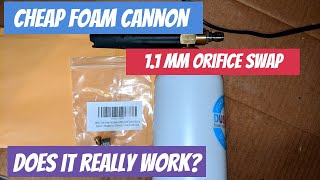 Does the 11mm Orifice Mod work with a 12 GPM Electric Pressure Washer FOAM CANNON MOD FAIL [upl. by Donnamarie311]