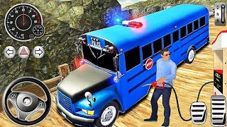 Offroad Police Bus Driver Simulator  Coach Hill Dangerous Duty Driving  Android GamePlay [upl. by Ardna163]