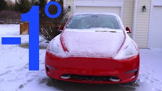 How Good is Teslas Defrost Mode  Tesla Model Y [upl. by Baalman]