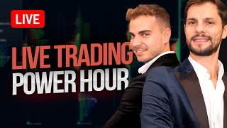 LIVE Day Trading Power Hour with Prizes and Giveaways [upl. by Refinnaej]