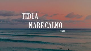 Tedua  Mare Calmo  Testo [upl. by Arised54]