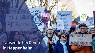 Tausende bei Demo gegen Rechts in Heppenheim [upl. by Mcconaghy]