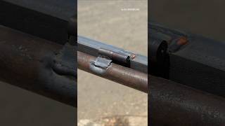 best new tricks for welding hinges on pipes weldingtipsandtricks shorts ironwelding [upl. by Aseel]