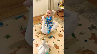 👶🏻🦢 Labebe Rocking Horse White Swan baby cute shorts rockinghorse labebe motherhood [upl. by Anihs]