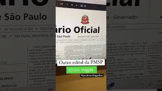 CONCURSO PMSP  NOVO EDITAL PUBLICADO 2700 VAGAS PARA SOLDADO [upl. by Brinkema602]