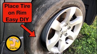 How To Put Tire On Rim DIY  Life Hack [upl. by Singhal]