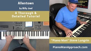 Allentown Billy Joel Free Tutorial [upl. by Welles]