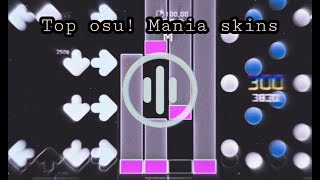 top 16 osu mania skins i recommend circles arrows and bars [upl. by Harte]