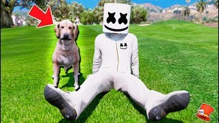 MARSHMELLO GETS HIS FIRST PET DOG GTA 5 Mods FNAF RedHatter [upl. by Zoes]