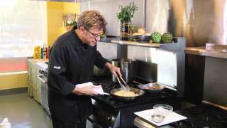 Fettuccine Alfredo with Sautéed Shrimp Chef Eric Crowley Chef Erics Culinary Classroom [upl. by Airrat]