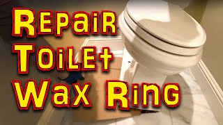 Leaky Toilet Repair  Wax Ring Replacement [upl. by Behah]