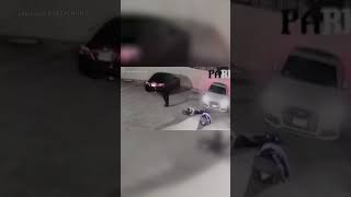 Video captures suspect robbing 2 people at gunpoint [upl. by Cowden]