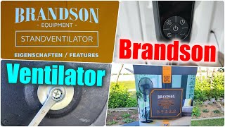 Brandson Standventilator  Auspacken  Zusammenbau  Funktionstest [upl. by Heidt70]