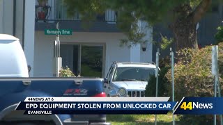 EPD equipment stolen from unlocked car [upl. by Eyeleen504]