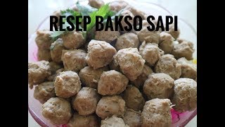 RESEP BIKIN PENTOL BAKSO SAPI  cara membuat bakso yang enak  homemade bakso sehat [upl. by Lynnworth]