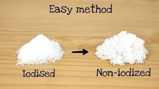 How to make noniodized salt from iodised salt [upl. by Weirick600]