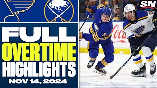 St Louis Blues at Buffalo Sabres  FULL Overtime Highlights  November 14 2024 [upl. by Coney832]