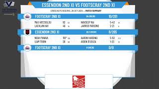 Essendon 2nd XI v Footscray 2nd XI [upl. by Albie]