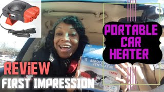 Portable car heater Aeroterma 1st impression [upl. by Nylarej]