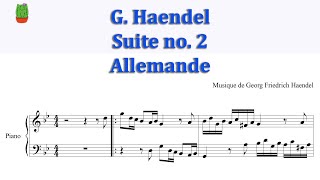 G Haendel Suite no 2 Allemande [upl. by Freeborn]