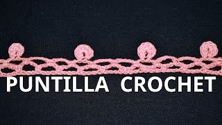 PUNTILLA en tejido Crochet o ganchillo n° 55 tutorial paso a paso Moda a Crochet [upl. by Egor358]