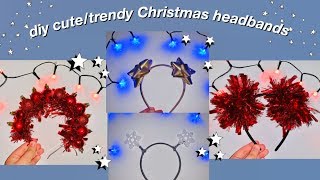 DIY CHRISTMAS HEADBANDS  How to make Christmas Headbands  paola espinoza [upl. by Eak535]