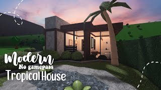 Minami Oroi Roblox Bloxburg Speed Build No Game Pass Modern Tropical House  April 6 2021 [upl. by Edurtreg542]