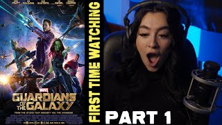 GUARDIANS OF THE GALAXY  MCU  FIRST TIME WATCHING  MOVIE REACTION PART 1 [upl. by Akimahs]