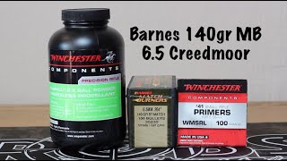 65 Creedmoor Barnes 140gr Match Burner Staball 65 [upl. by Nodyarb909]