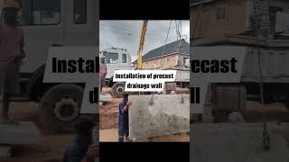 Installation of precast drainage system [upl. by Zabrine]