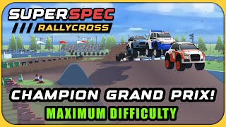 SuperSpec Rallycross Game 5 Champion Grand Prix On Max Difficulty [upl. by Caren]