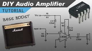 Make a Great Sounding LM386 Audio Amplifier with Bass Boost [upl. by Rehpotsrihc215]