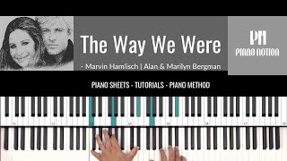 The Way We Were  Barbra Streisand Sheet Music  Piano Solo  Piano Cover  Tutorial [upl. by Analem863]