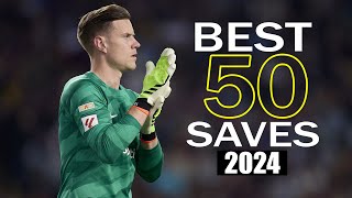 Best 50 Goalkeeper Saves 2024  HD 6 [upl. by Nnayllas]