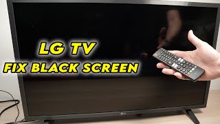 LG Smart TV How to Fix The Black Screen Problem [upl. by Adnwahsor]