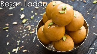 Besan Laddu Recipe  Besan Ke Laddoo  Homemade Besan Ladoo  The Terrace Kitchen [upl. by Arezzini]