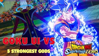 GOKU MASTERED UI Vs 5 STRONGEST GODS  Dragon Ball Sparking Zero [upl. by Lizabeth]