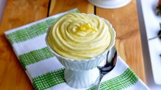 Mousse al limone Fatta in casaRicetta veloce [upl. by Harlie]