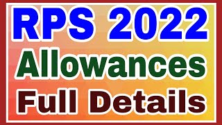 RPS 2022 ALLOWANCES DEPARTMENTAL TESTS EOT 141 [upl. by Dominga]