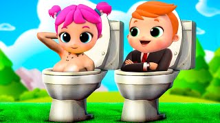 Little Angel amp Friends  Skibidi Toilet Meme Song [upl. by Umberto]