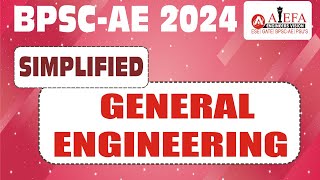 Simplified General Engineering syllabus II BPSC AE 2024 II AIEFA [upl. by Berns]