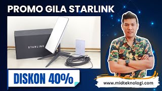 Promo Starlink Diskon Hingga 40  RUGI Kalau Gak TAU [upl. by Philomena189]