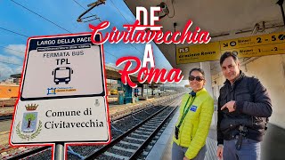 Cómo ir de Civitavecchia a Roma en escala de crucero MibauldeblogsTV [upl. by Nahgiem]