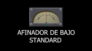 Afinador de bajo standard [upl. by Sone]