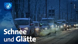 Schnee und Glatteis Einschränkungen durch Winterwetter [upl. by Jacki]