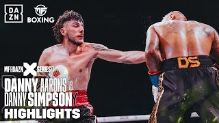 DANNY SIMPSON VS DANNY AARONS  FULL FIGHT [upl. by Assenna]