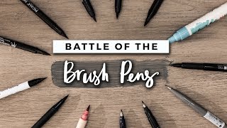 Which Brush Pen is the Best  STATIONERY SHOWDOWN [upl. by Ayrb]