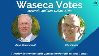 Waseca Mayoral Debate 2024 [upl. by Michaud]