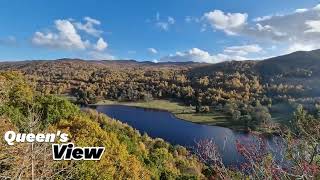 Scotlands Autumn Splendor Pitlochry Faskally Forest Queens View Tummel Bridge [upl. by Queridas]