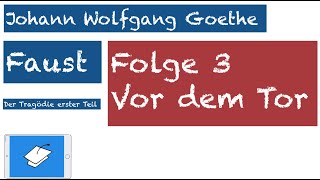 Goethe Faust Vor dem Tor Inhalt [upl. by Fanchie]